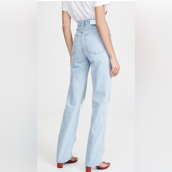 Re/Done  High Rise Rigid loose Jeans - Picture 2 of 3